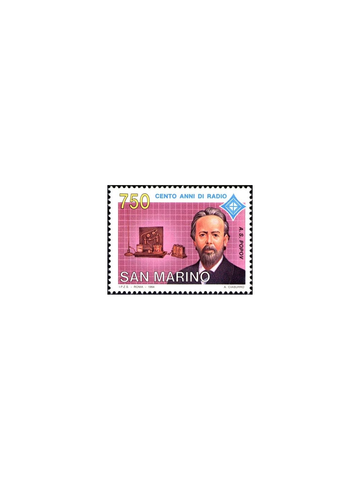SAN MARINO 1994 Centenary of radio MNH**