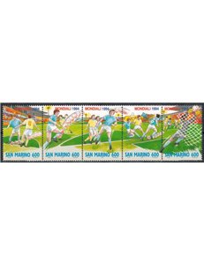 SAN MARINO 1994 World Cup 5v MNH**