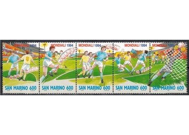 SAN MARINO 1994 Campionati mondiali di calcio 5v MNH**