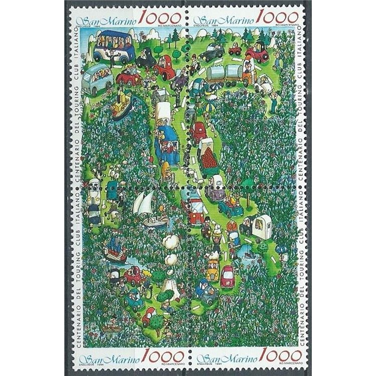 SAN MARINO 1994 Italian Touring Club 4v MNH**