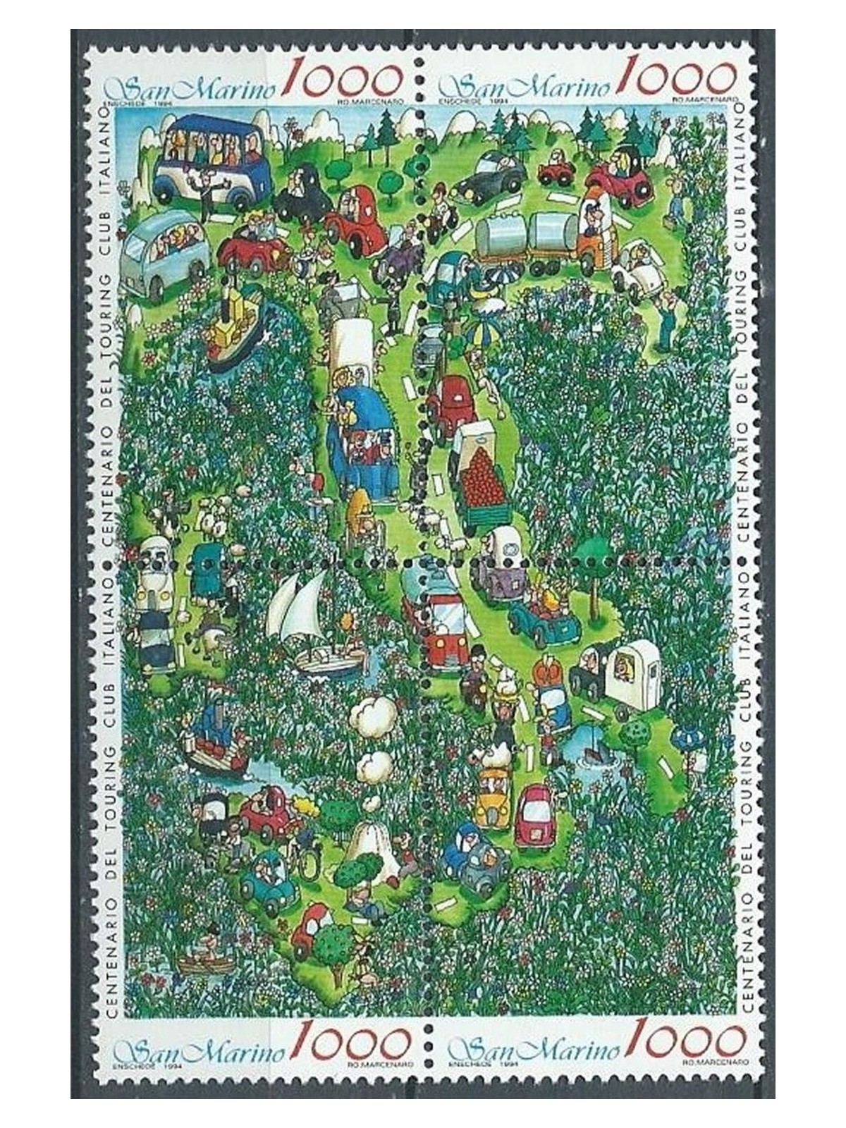 SAN MARINO 1994 Italian Touring Club 4v MNH**