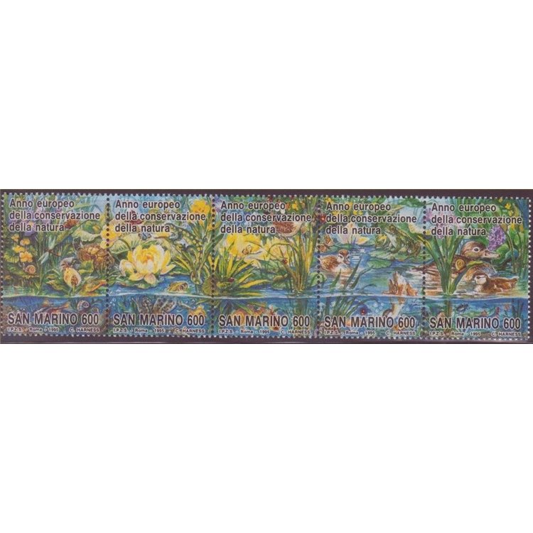 SAN MARINO 1995 Nature conservation 5v MNH**