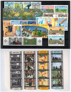 SAN MARINO 1995 Annata completa 30v + 1 BF MNH**