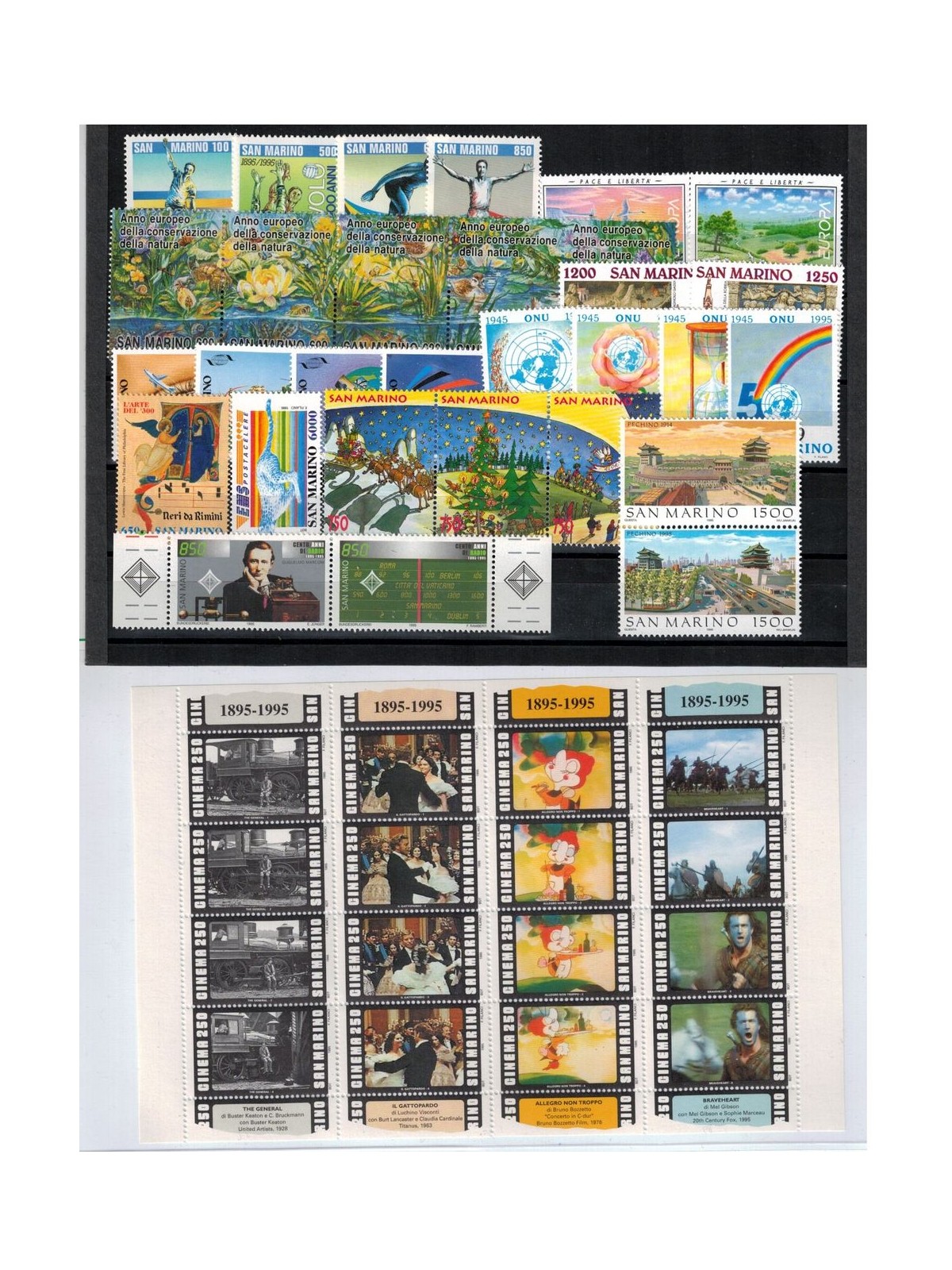 SAN MARINO 1995 Complete year 30v + 1 s/s MNH**