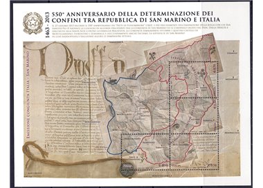 ITALIA 2013 Determinazione dei confini BF MNH**