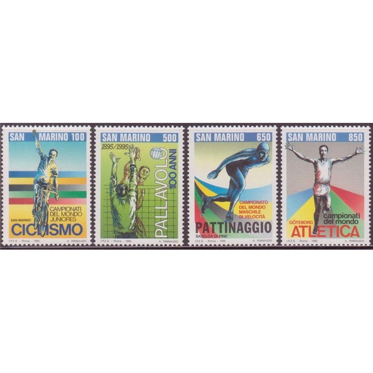 SAN MARINO 1995 Lo sport mondiale 4v MNH**