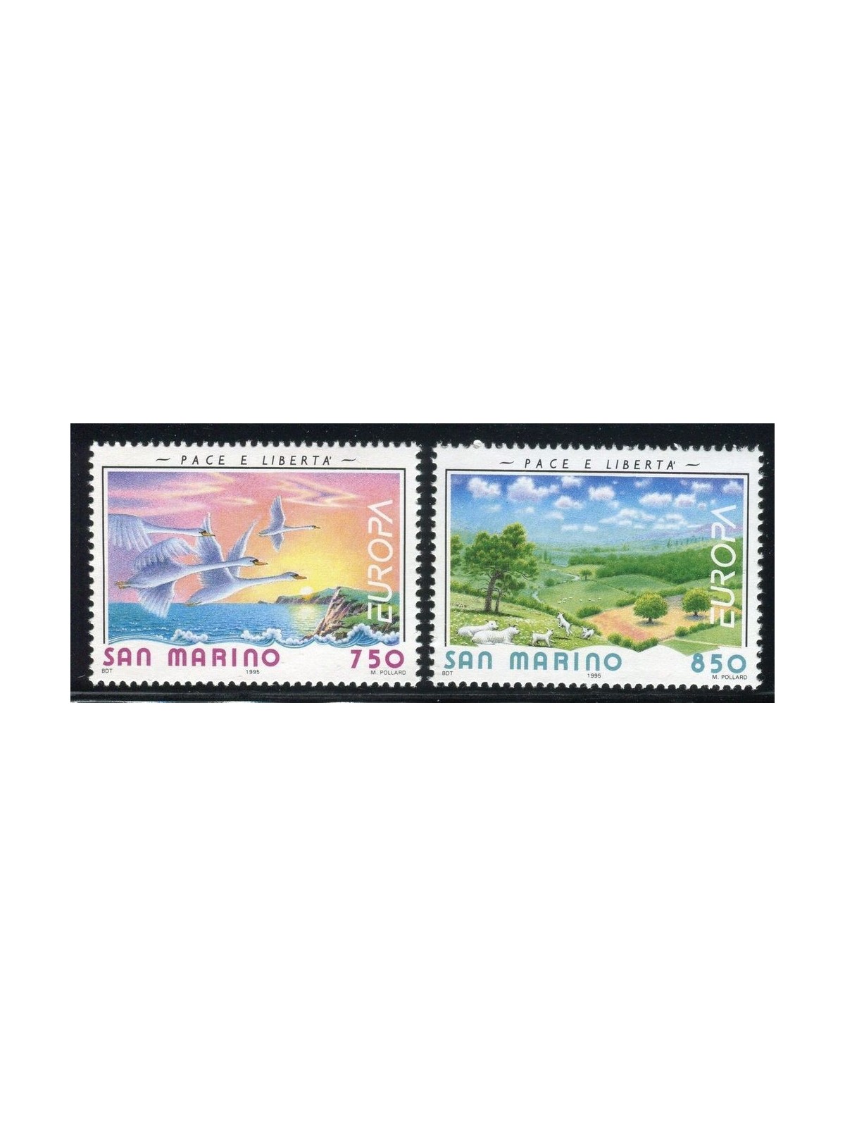 SAN MARINO 1995 Europa 2v MNH**