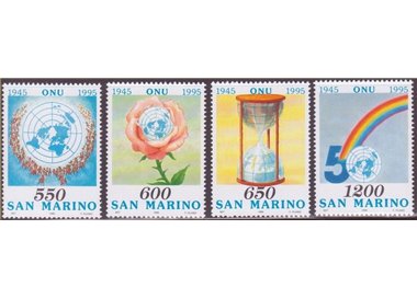 SAN MARINO 1995 Anniversario dell'Onu 4v MNH**