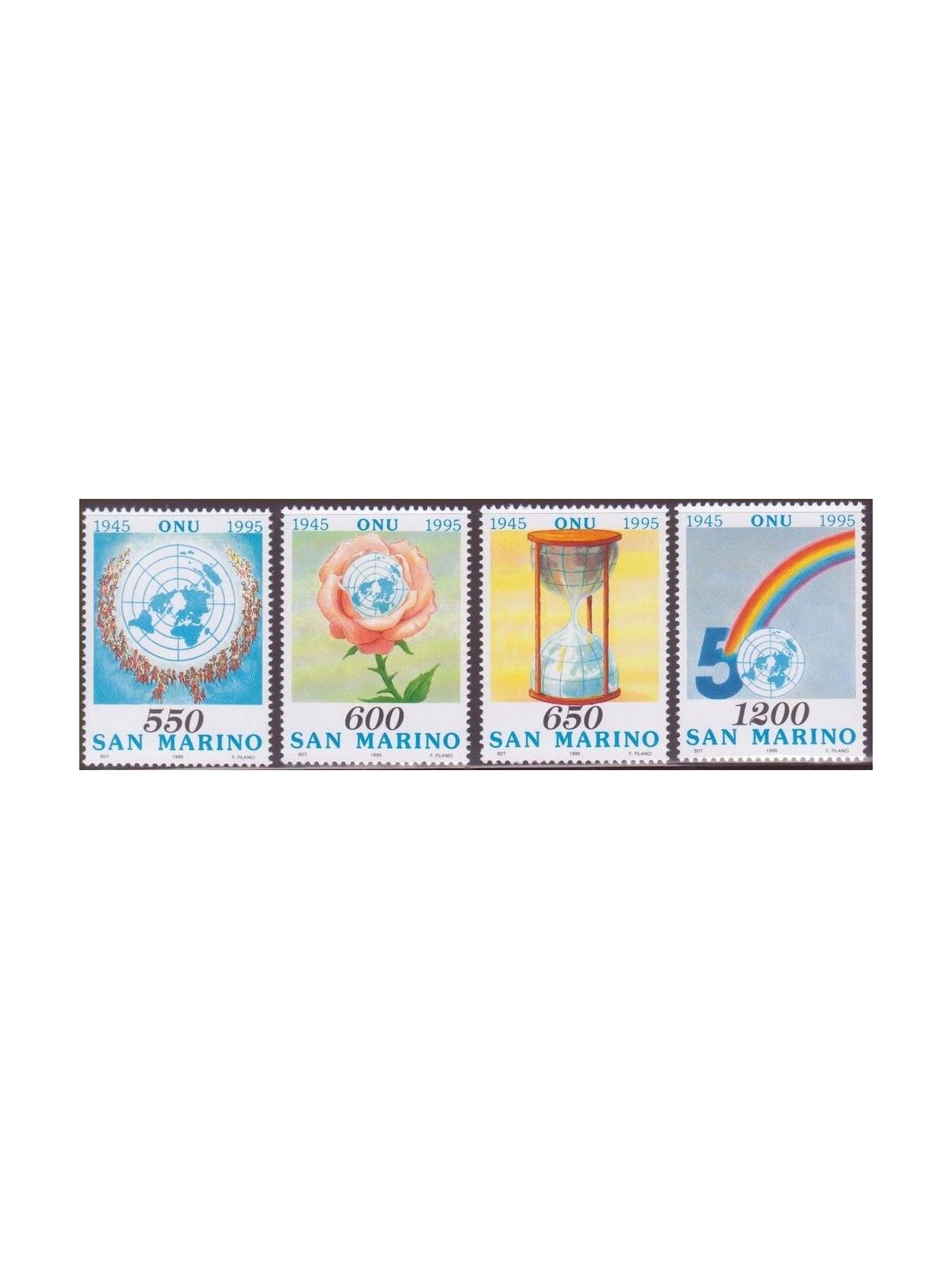SAN MARINO 1995 Anniversario dell'Onu 4v MNH**
