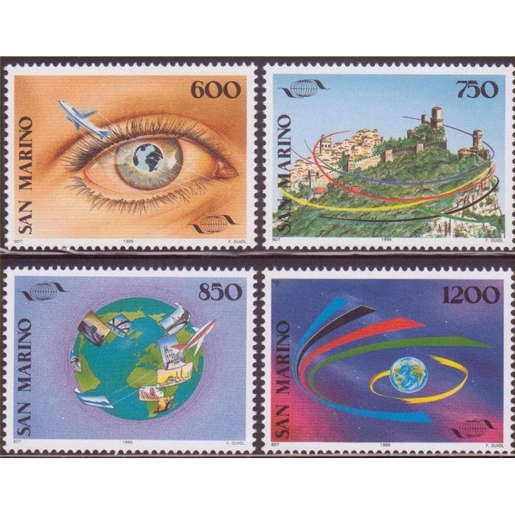 SAN MARINO 1995 World Tourism Organisation 4v MNH**