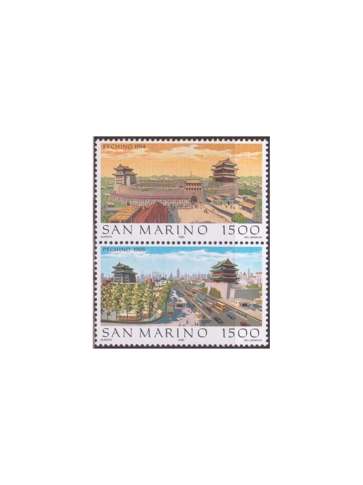 SAN MARINO 1995 Views of Beijing 2v MNH**