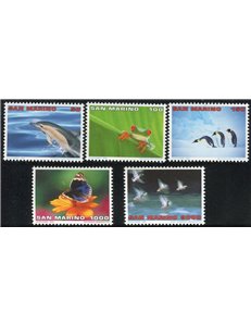 SAN MARINO 1996 Mondo natura 5v MNH**