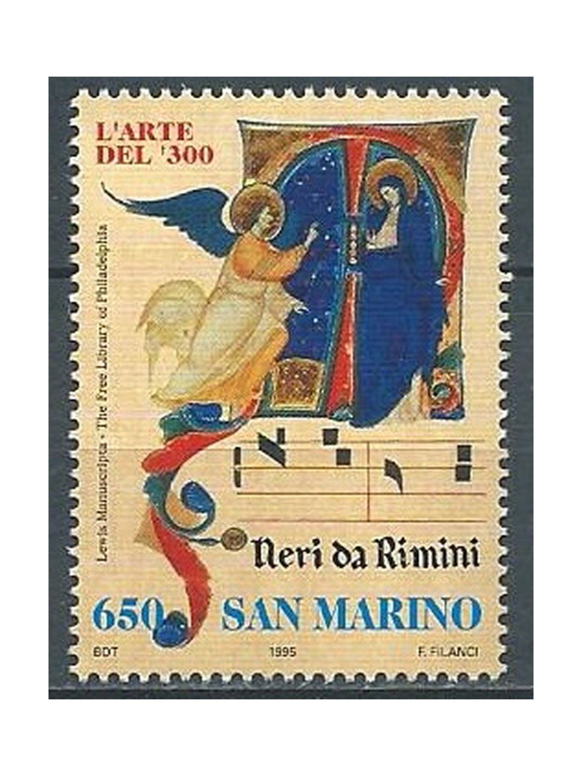 SAN MARINO 1995 Neri da Rimini MNH**