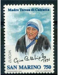 SAN MARINO 1996 Europe, Mother Teresa MNH**