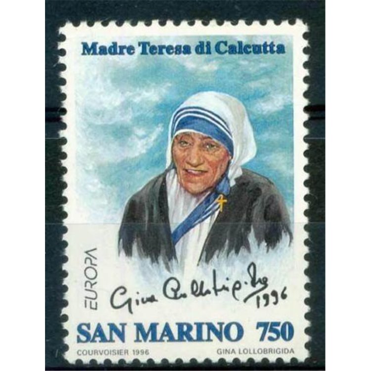 SAN MARINO 1996 Europe, Mother Teresa MNH**
