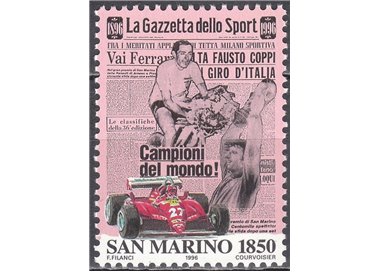 SAN MARINO 1996 Gazzetta dello Sport MNH**