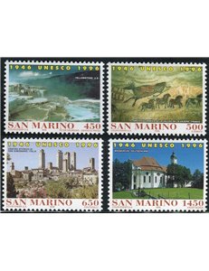 SAN MARINO 1996 UNESCO Anniversary 4v MNH**