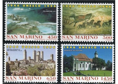 SAN MARINO 1996 UNESCO Anniversary 4v MNH**