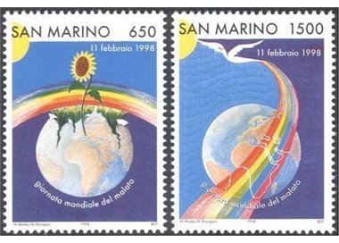 SAN MARINO 1998 World Day of the Sick 2v MNH**