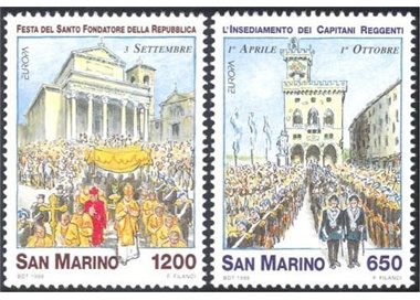 SAN MARINO 1998 Europe 2v MNH**
