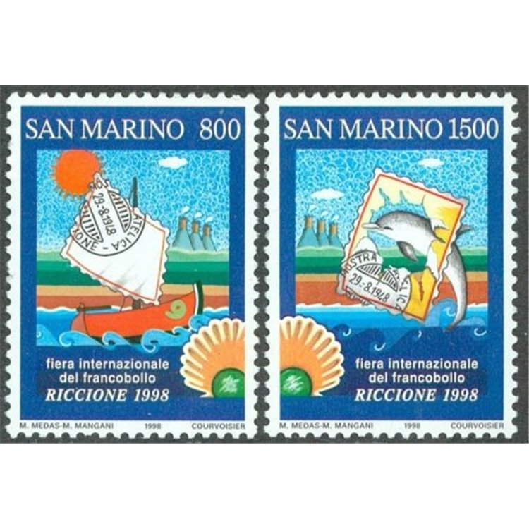 SAN MARINO 1998 Stamp Fair 2v MNH**