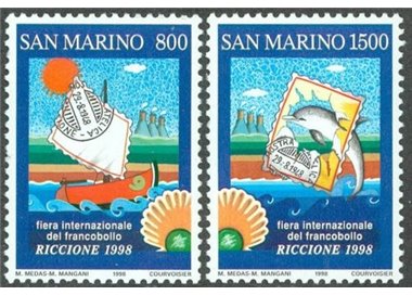 SAN MARINO 1998 Stamp Fair 2v MNH**