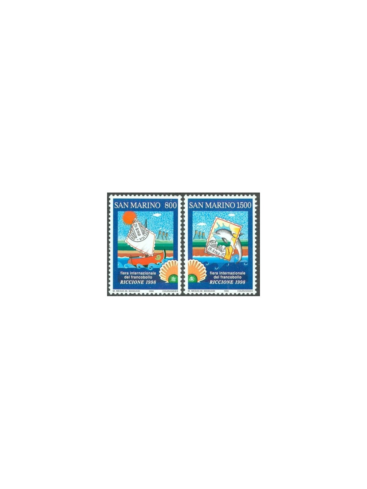 SAN MARINO 1998 Stamp Fair 2v MNH**