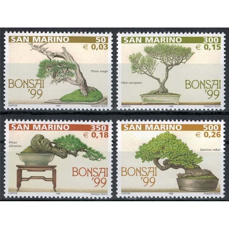 SAN MARINO 1999 Mostra di bonsai 4v MNH**