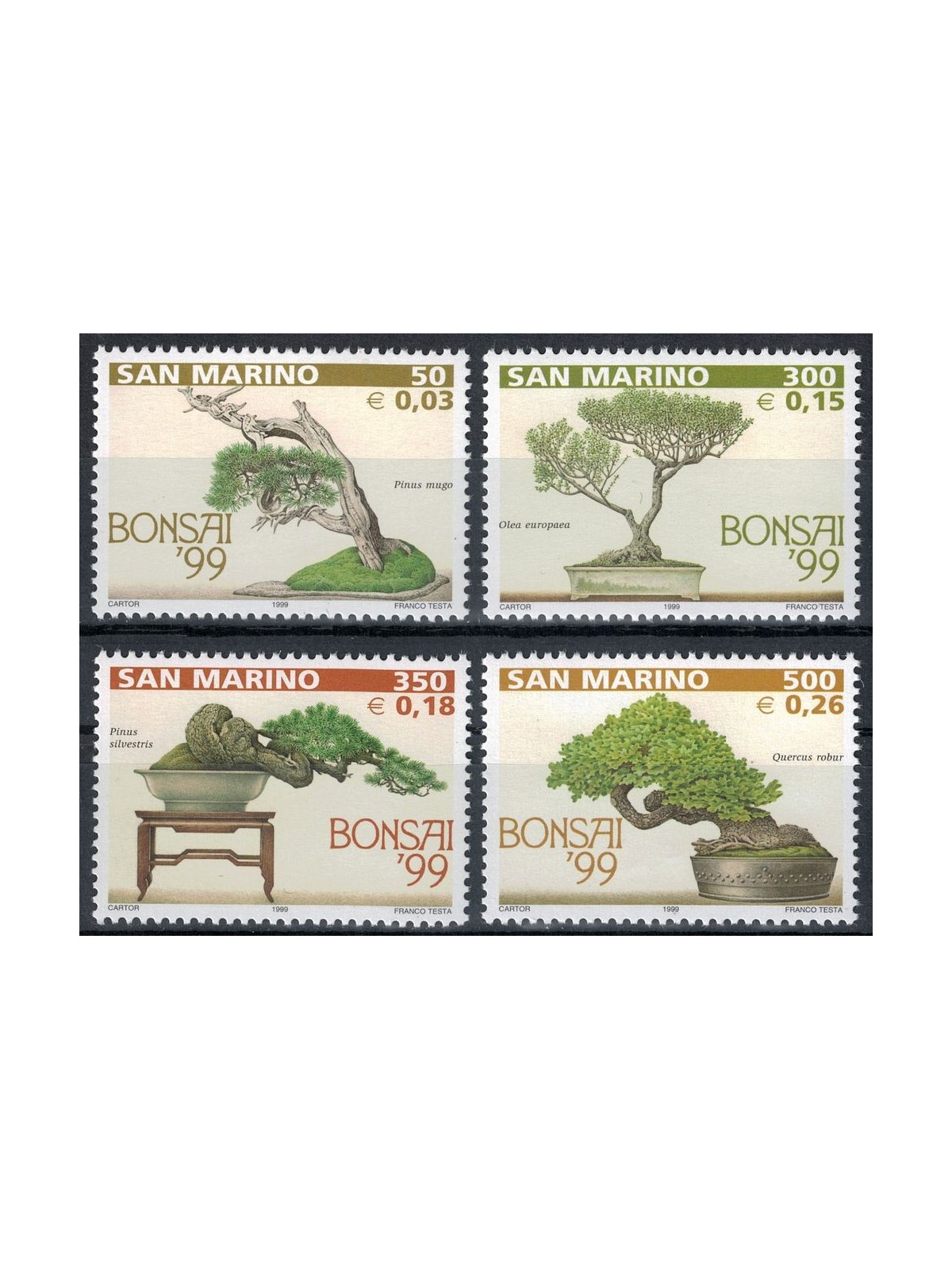 SAN MARINO 1999 Bonsai Exhibition 4v MNH**