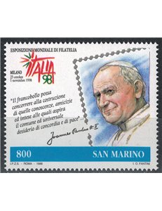 SAN MARINO 1998 Giornata del francobollo MNH**