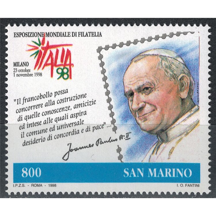 SAN MARINO 1998 Giornata del francobollo MNH**