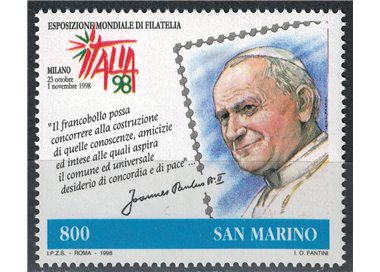 SAN MARINO 1998 Giornata del francobollo MNH**