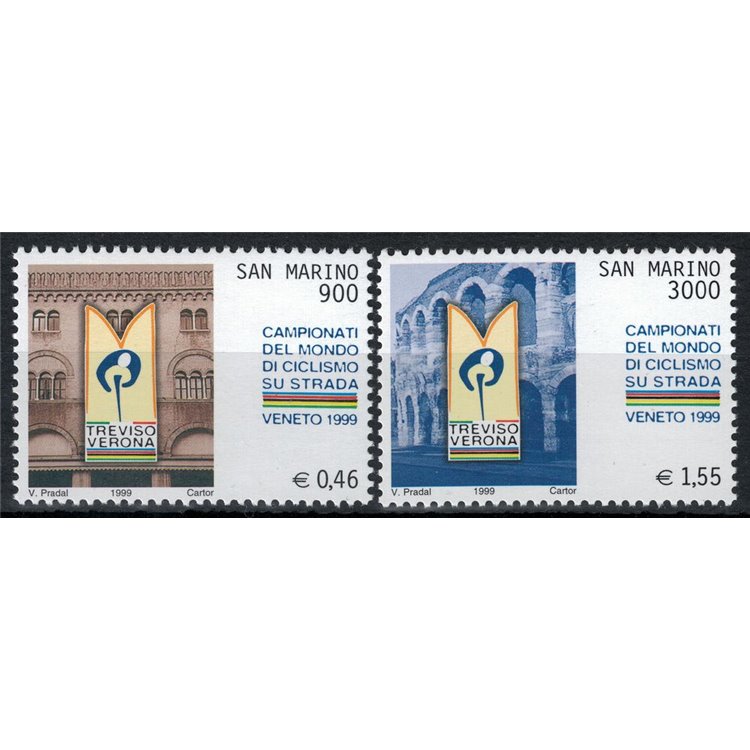 SAN MARINO 1999 World Cycling Championships 2v MNH**