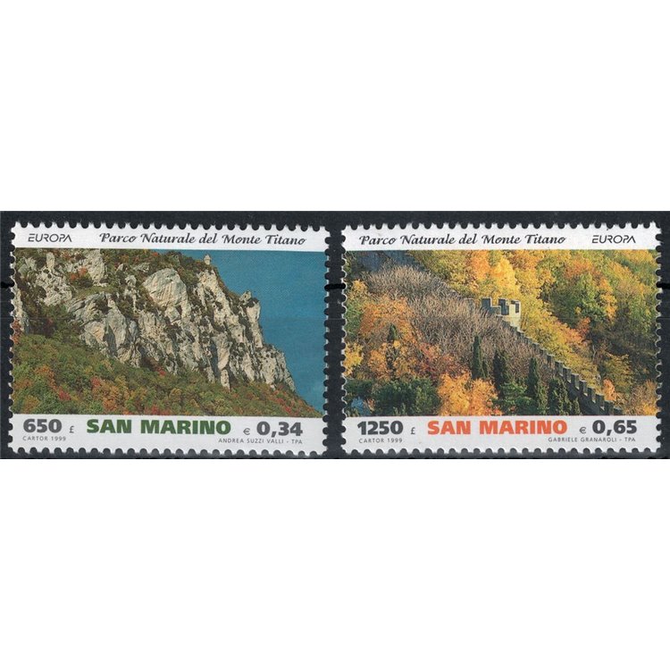 SAN MARINO 1999 Europe 2v MNH**