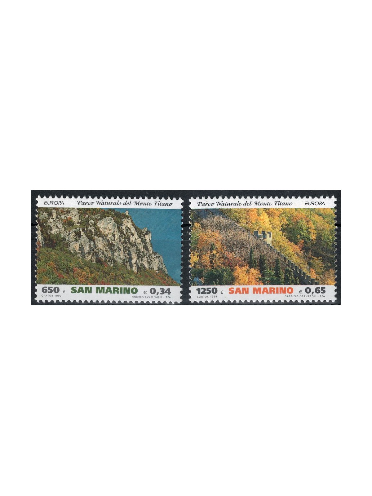 SAN MARINO 1999 Europa 2v MNH**
