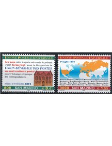 SAN MARINO 1999 Universal Postal Union 2v MNH**