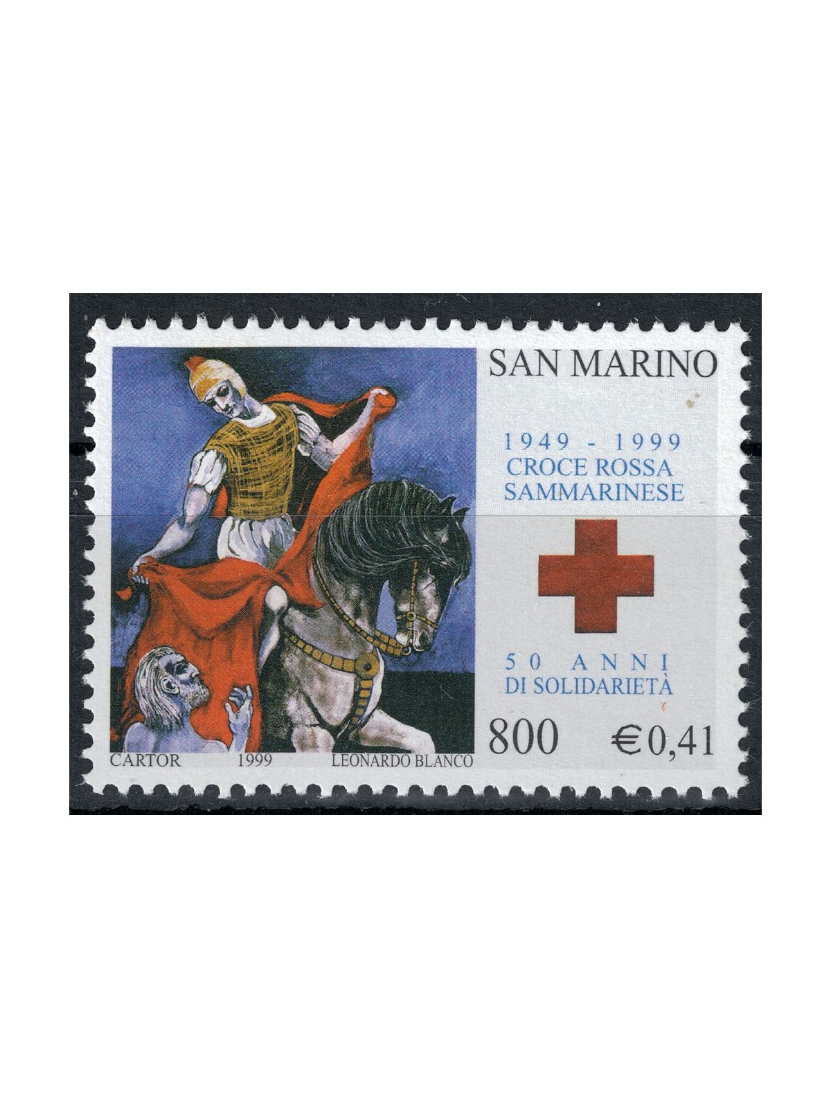 SAN MARINO 1999 San Marino Red Cross MNH**