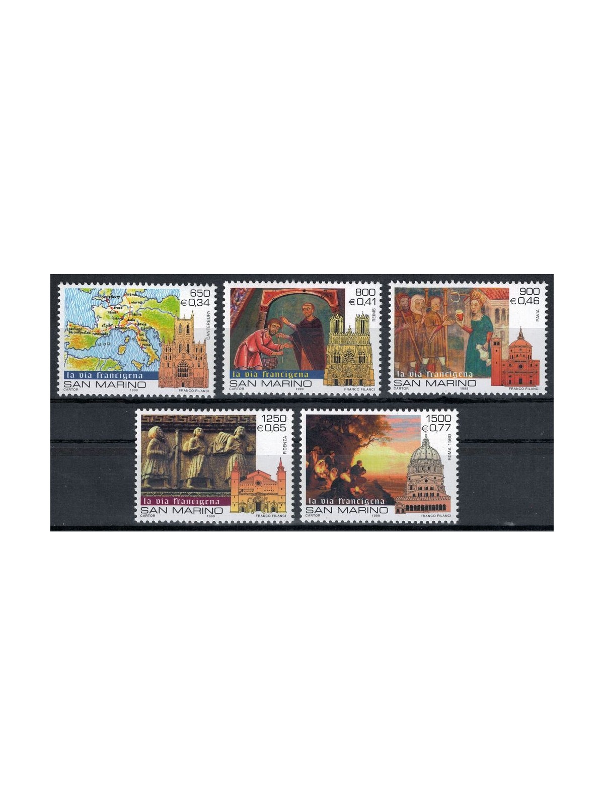 SAN MARINO 1999 Jubilee of 2000 5v MNH**