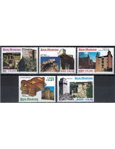 SAN MARINO 1999 Architettura di Montefeltro 5v MNH**