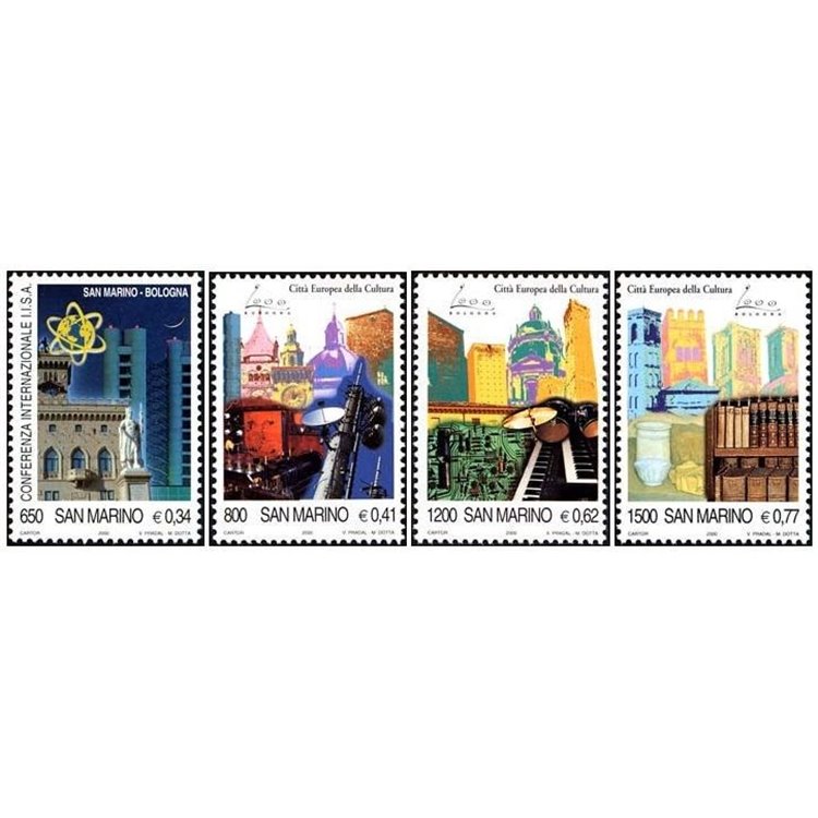 SAN MARINO 2000 Bologna European City of Culture 4v MNH**