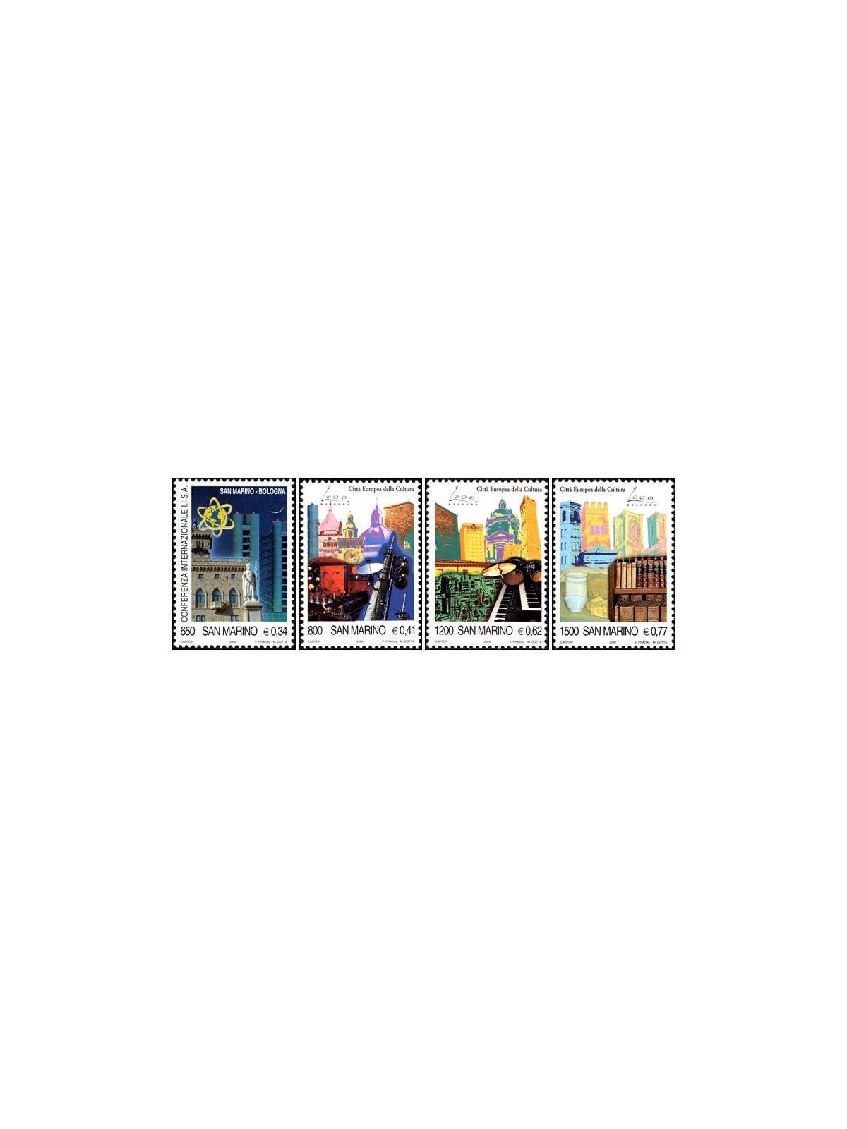 SAN MARINO 2000 Bologna European City of Culture 4v MNH**