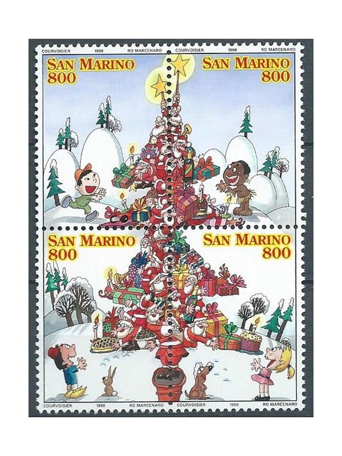SAN MARINO 1998 Natale 4v MNH**