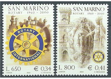 SAN MARINO 2000 Rotary Club di San Marino 2v MNH**