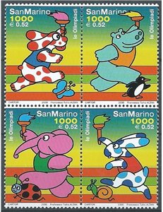 SAN MARINO 2000 Olympics 4v MNH**