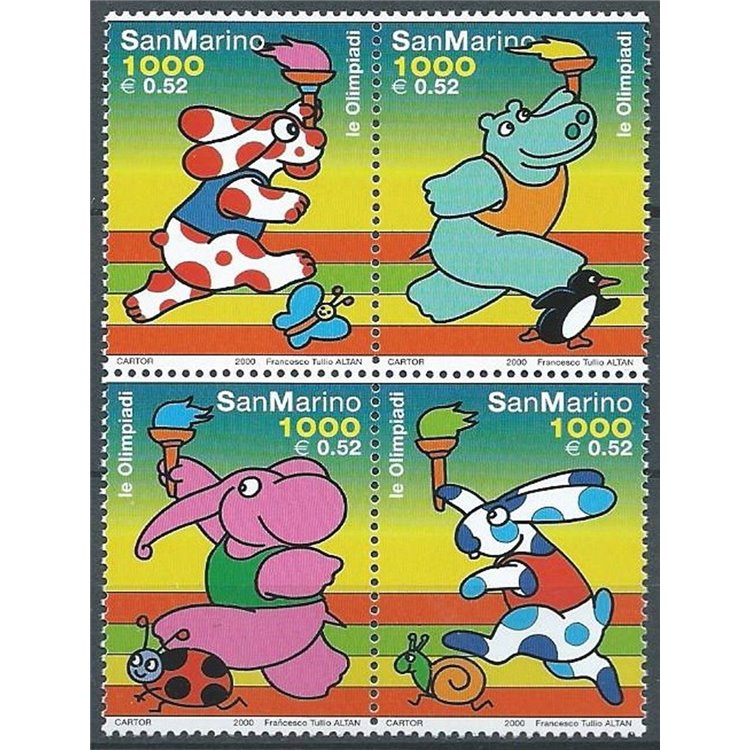 SAN MARINO 2000 Olympics 4v MNH**