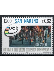 SAN MARINO 2000 International Cycling Union MNH**