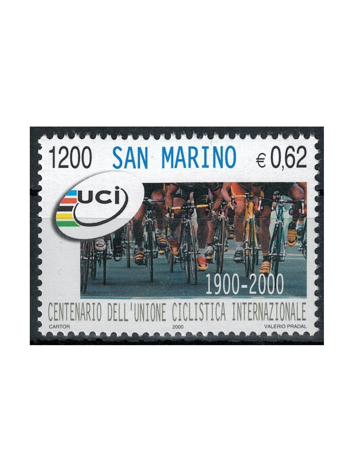 SAN MARINO 2000 International Cycling Union MNH**