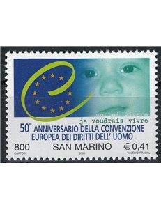 SAN MARINO 2000 Diritti dell'uomo MNH**