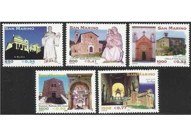 SAN MARINO 2000 Arte del Montefeltro 5v MNH**