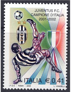 ITALIA 2002 Juventus campione d'Italia MNH**
